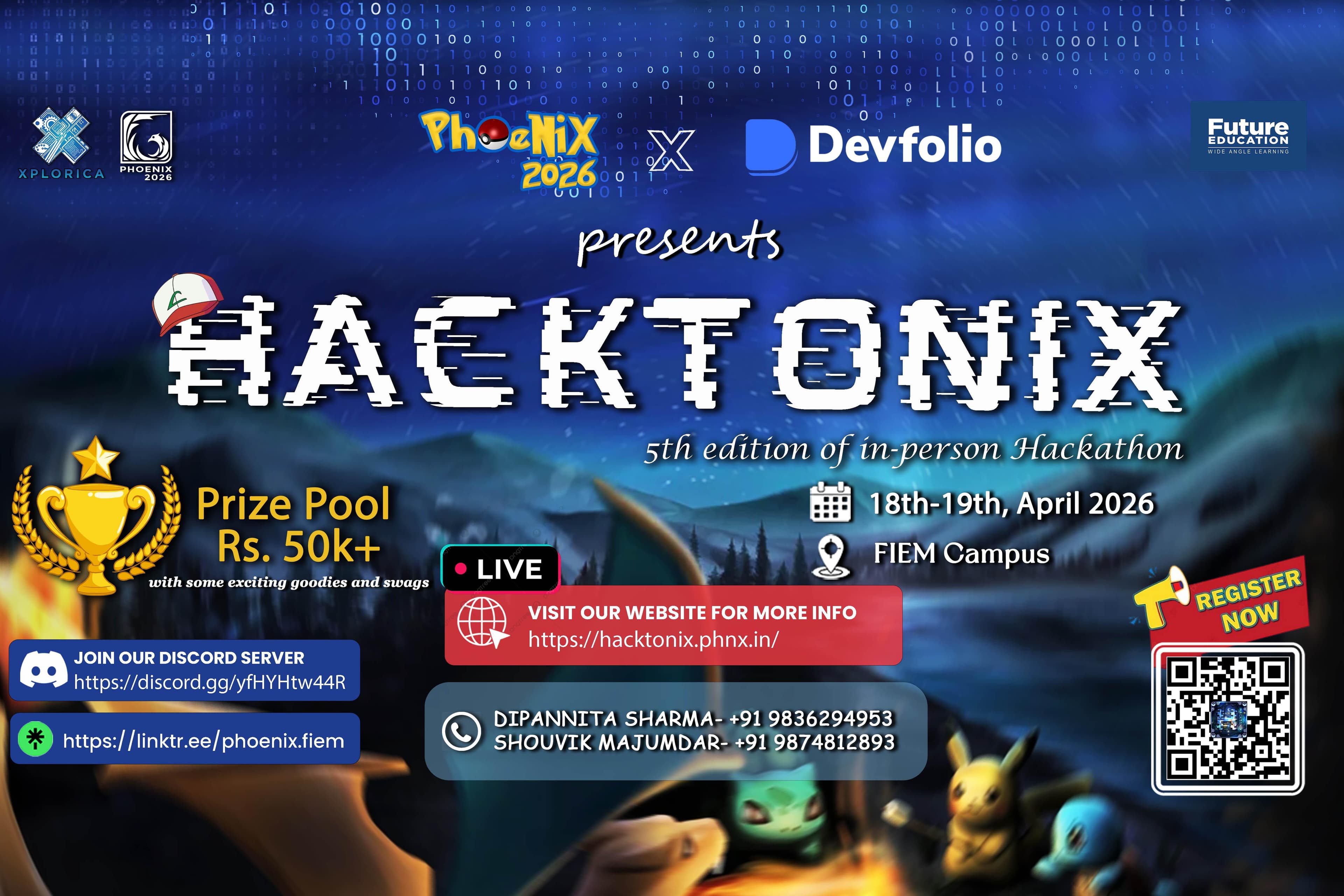 Hacktonix '26 banner