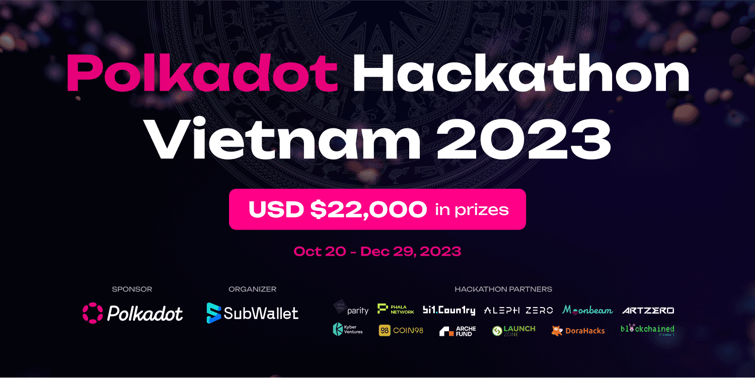 POLKADOT HACKATHON VIETNAM 2023 banner