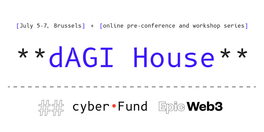 dAGI House – AI x Web3 Hackathon banner