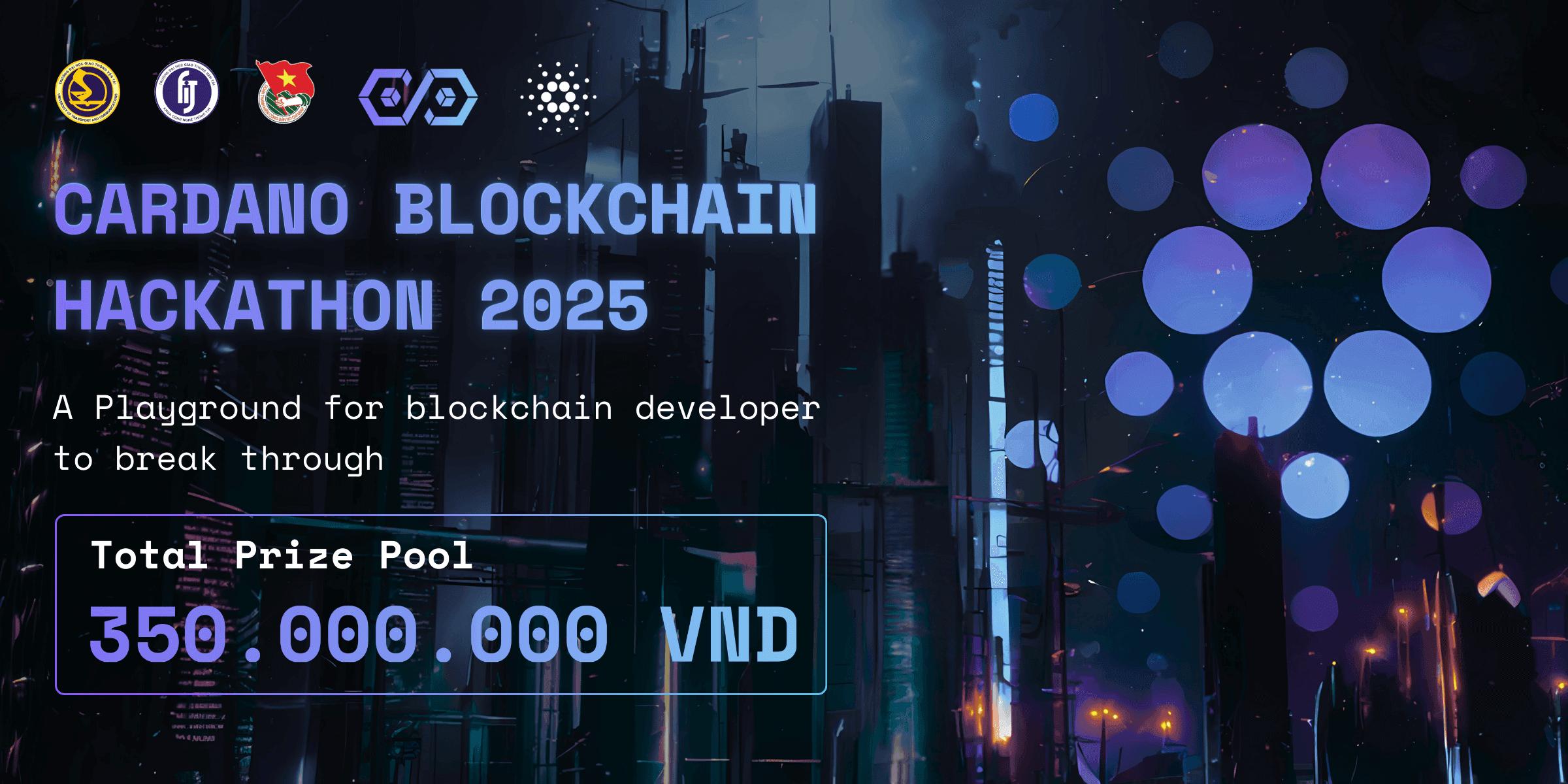 Cardano Blockchain Hackathon 2025 banner