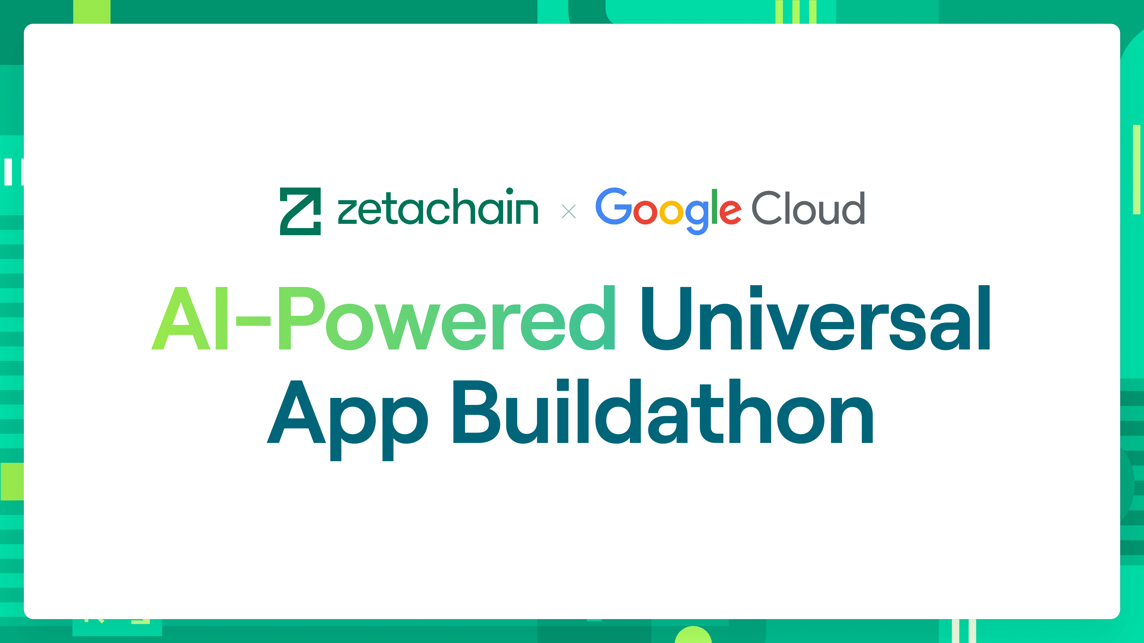 ZetaChain X Google Cloud AI Buildathon banner