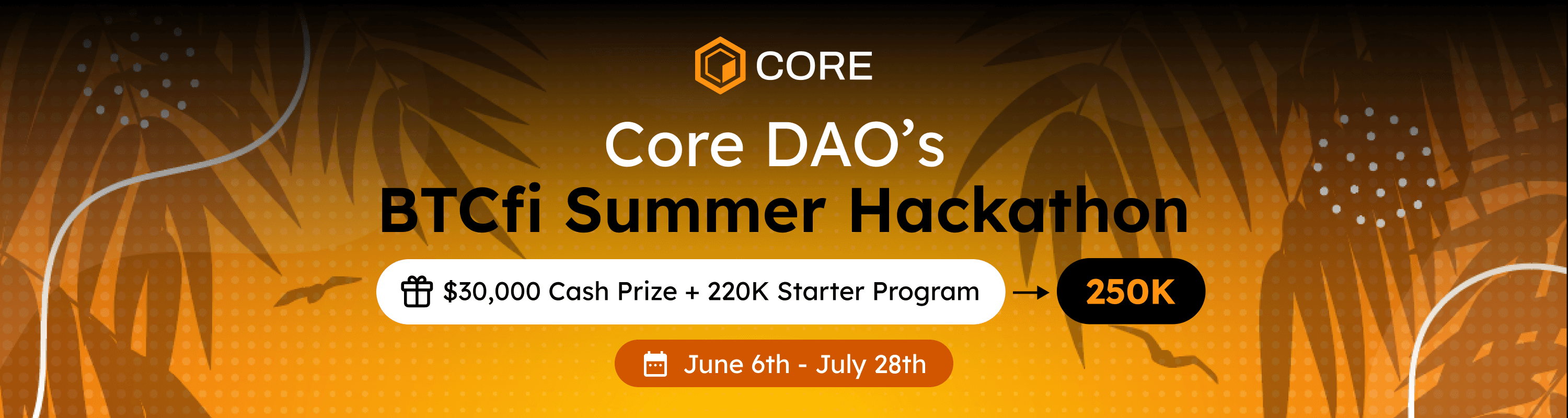BTCfi Summer Hackathon banner