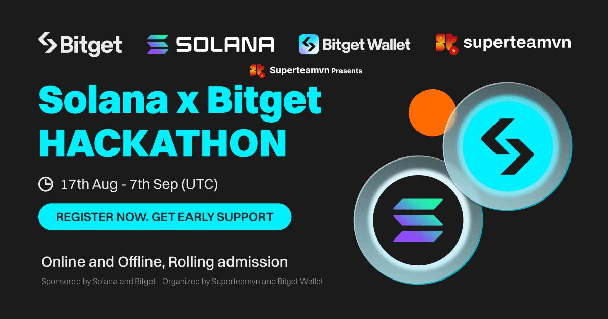 Bitget x Solana Hackathon banner