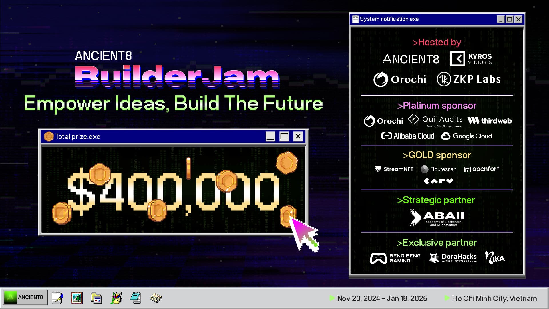 Ancient8 Builder Jam banner