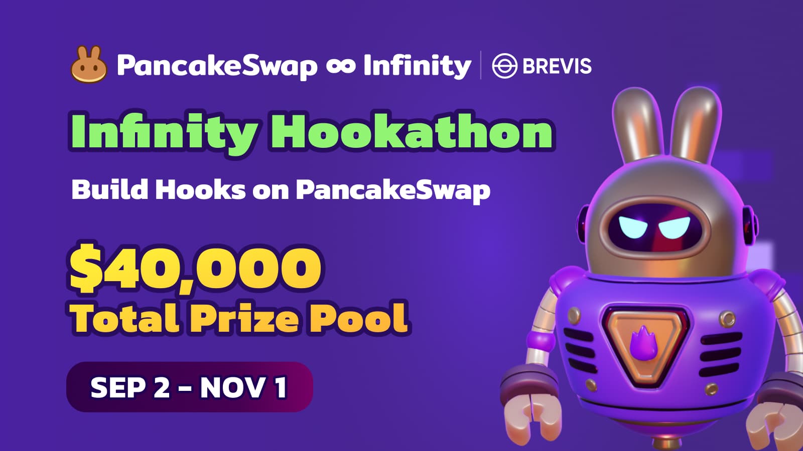 Infinity Hookathon: PancakeSwap x Brevis Hackathon banner