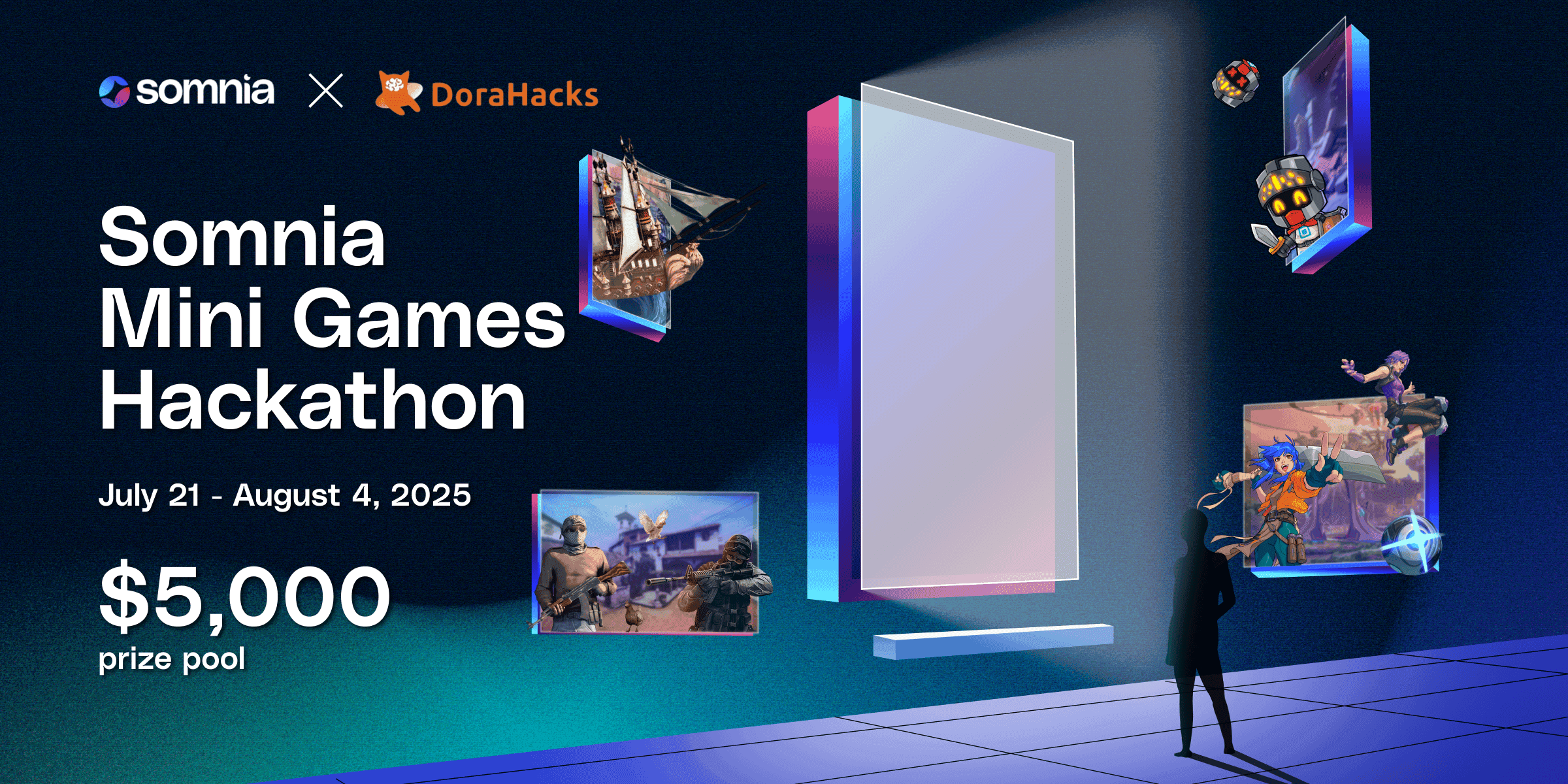 Somnia Mini Games Hackathon banner