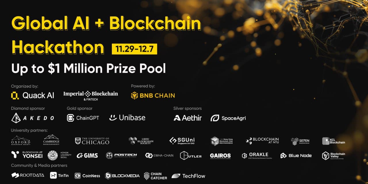 UK AI Agent Hackathon Ep3 | AI + Blockchain Hackathon Powered by BNB Chain banner